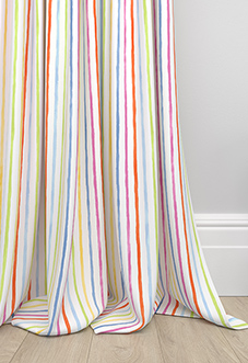 Vintage Stripe, Rainbow - Made to Measure Curtains